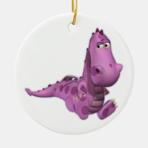 Adorno De Cerámica Dragones Personalizado para bebés: Ahumado