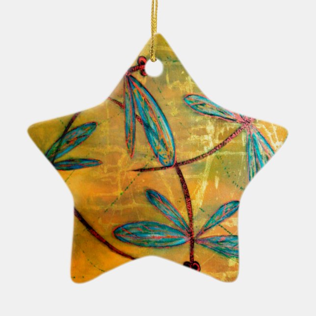 Adorno De Cerámica Dragonfly Haze (Frente)