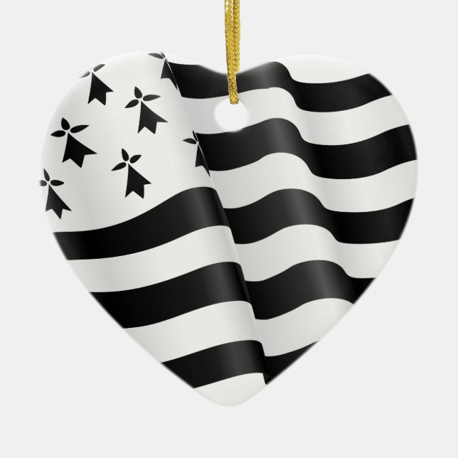 Adorno De Cerámica Drapeau breton (bandera bretona) (Frente)