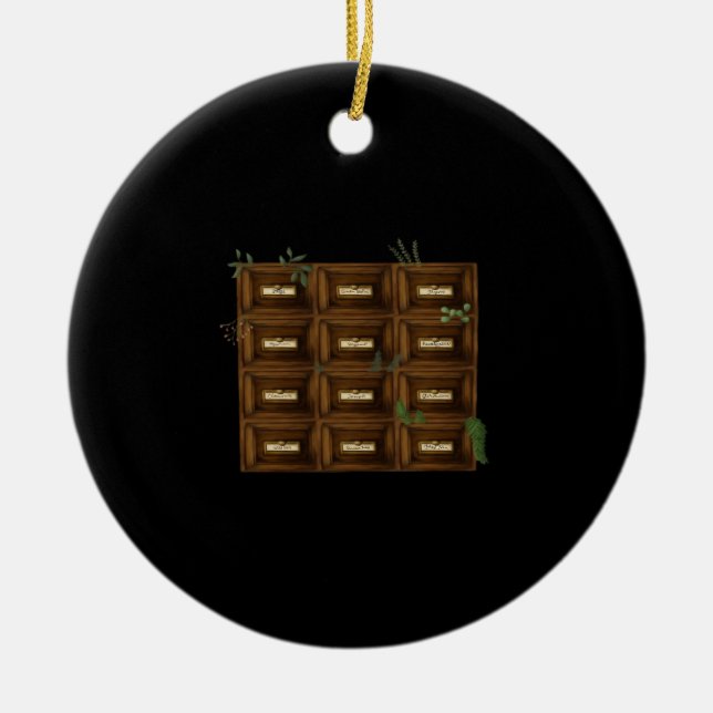 Adorno De Cerámica Drawers apothecarios de Whimsigoth (Frente)