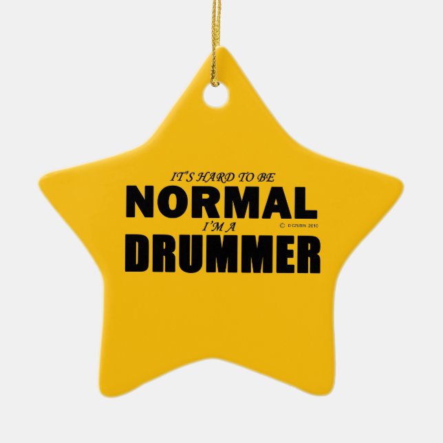 Adorno De Cerámica Drummer normal (Frente)