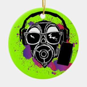 Adorno De Cerámica Dubstep Gasmask