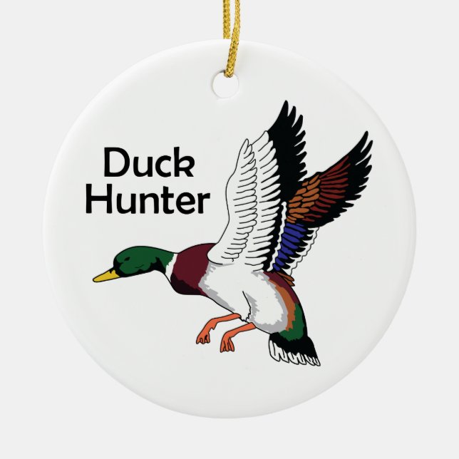 Adorno De Cerámica Duck Hunter (Frente)