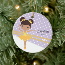 Adorno De Cerámica Dulce Ballerina Ballet Navidades de danza Cerámica