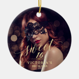 Adorno De Cerámica Dulce de la foto de la mascarada 16