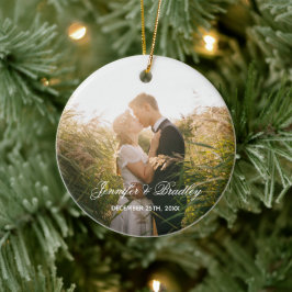 Adorno De Cerámica Dulce hogar Nombre personalizado y foto