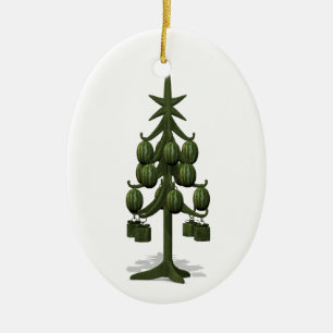 Adorno De Cerámica Dulce sandías árbol de Navidad