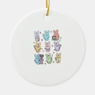 Adorno De Cerámica Dulces conejos divertidos técnico de ultrasonido P