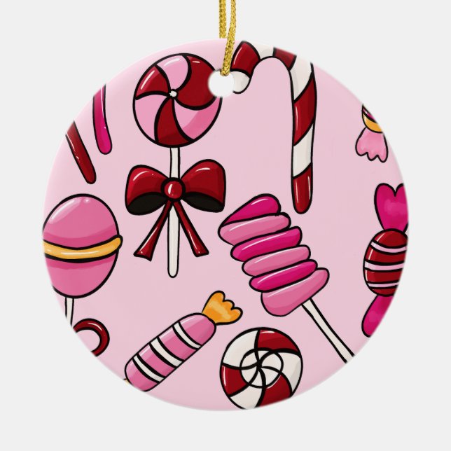 Adorno De Cerámica Dulces Lindos   (Frente)