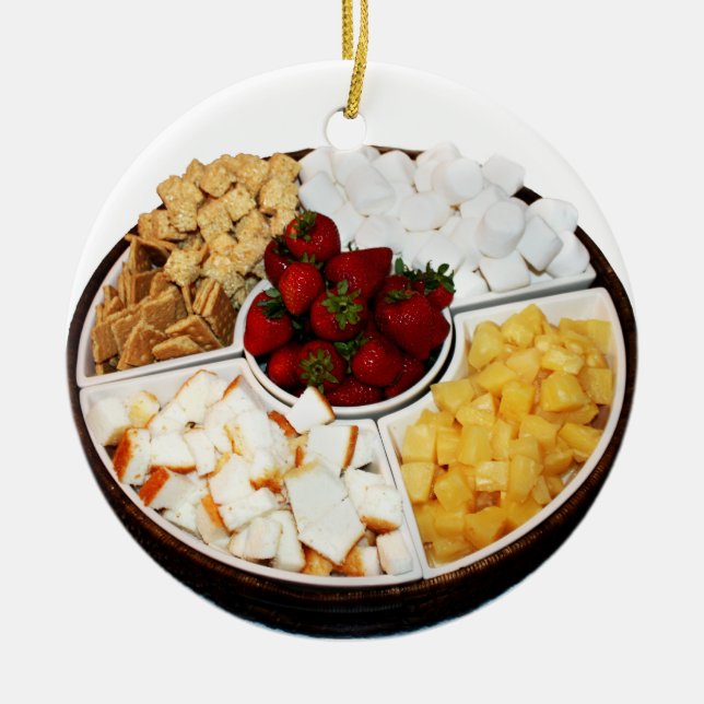 Adorno De Cerámica Dulces para Fondue de chocolate (Frente)