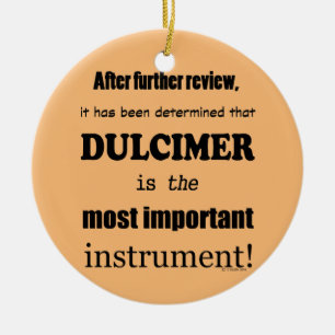 Adorno De Cerámica Dulcimer Instrumento Más Importante