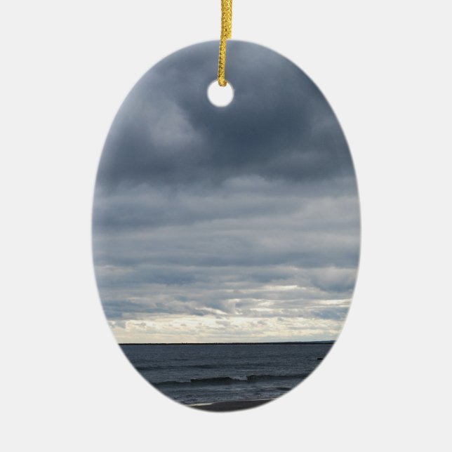 Adorno De Cerámica Dusk En La Playa (Frente)