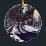 Adorno De Cerámica Dustar el piano<br><div class="desc">Pintura de Brighton Beach,  Nueva York,  por New York City,  artista Bella Artes,  Gaye Elise Beda Véase gayeeliseda.tienda gayeelise.redbubble.com https://gayeelise-beda.pixels.com http://www.zazzle.com/gaye elise beda gifts・q=gaye beda beda&x=-749&y=-1111 Original</div>