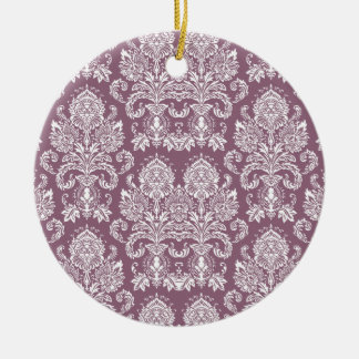 Adorno De Cerámica Dusty Rosa Victorian Damask