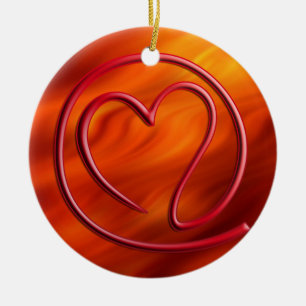 Adorno De Cerámica e m a i l 4 y u rojo fuego