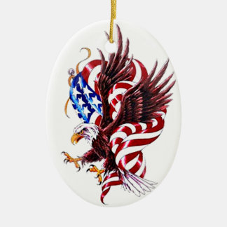 Adorno De Cerámica Eagle y estilo del ilustracion de Tatoo de la