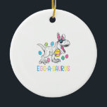 Adorno De Cerámica Easter Bunny Dinosaur Egg A Saurus TRex Kids Boys<br><div class="desc">Easter Bunny Dinosaur Egg A Saurus TRex Kids Boys Toddlers T-Shirt</div>