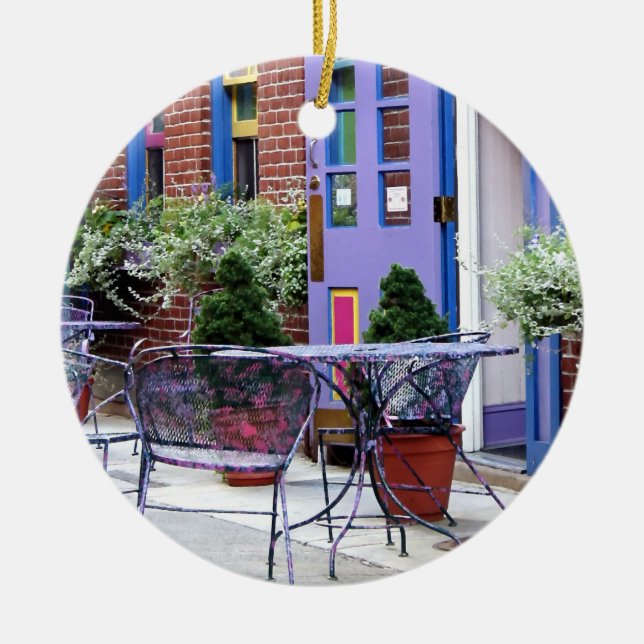 Adorno De Cerámica Easton PA - Asientos exteriores (Frente)