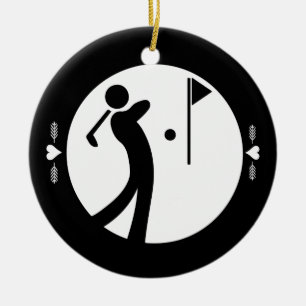 Adorno De Cerámica Eat Sleep Golf