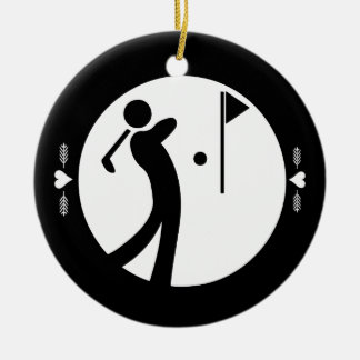 Adorno De Cerámica Eat Sleep Golf