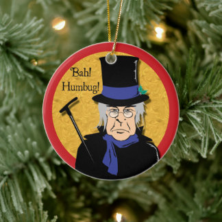 Adorno De Cerámica ¡Ebenezer Scrooge Bah! ¡Humbug!