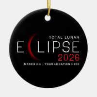 Eclipse Lunar 2026 Ubicación Personalizada Conmemo