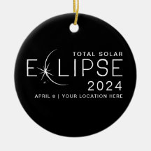 Eclipse Solar 2024 Ubicación Personalizada Conmemo