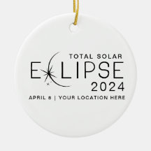 Eclipse Solar 2024 Ubicación Personalizada Conmemo