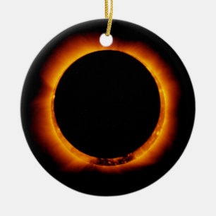 Adorno De Cerámica Eclipse solar casi total