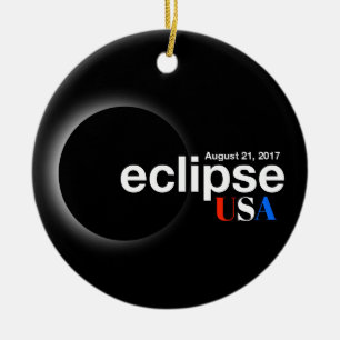 Adorno De Cerámica Eclipse solar total 2017 - Estados Unidos