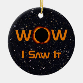 Adorno De Cerámica Eclipse Solar Total 2024 WOW Lo Vi