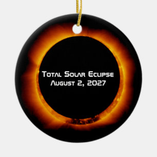 Adorno De Cerámica Eclipse Total de Sol del Siglo 2027