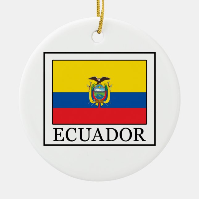Adorno De Cerámica Ecuador (Frente)