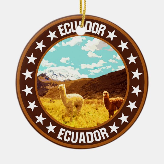 Adorno De Cerámica Ecuador (Frente)