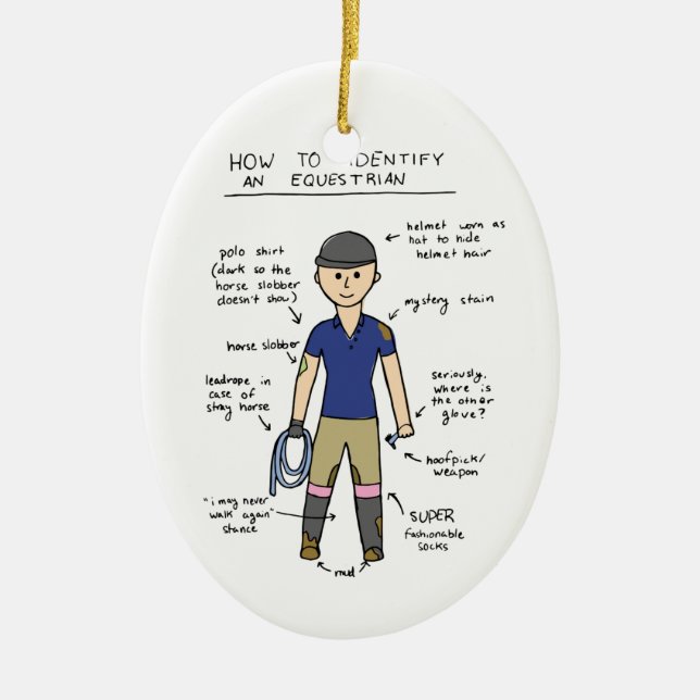 Adorno De Cerámica Ecuestre (Frente)