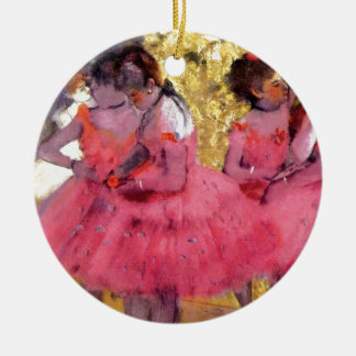 Adorno De Cerámica Edgar Degas - Bailarinas de Rosa - Amante del Bail