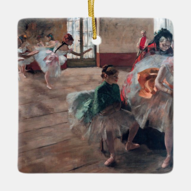 Adorno De Cerámica Edgar Degas - El ensayo (Anverso)