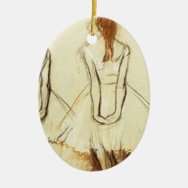 Adorno De Cerámica Edgar Degas: Estudio para el pequeño bailarín (Frente)