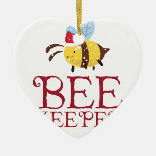 Adorno De Cerámica Edición del navidad del encargado de la abeja