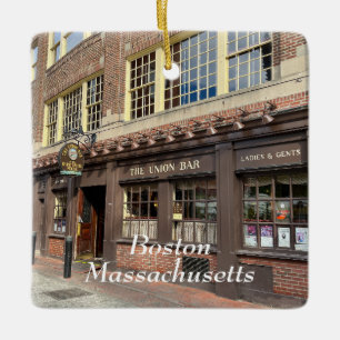 Adorno De Cerámica Edificio antiguo en Boston Massachusetts