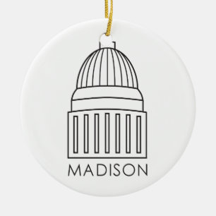 Adorno De Cerámica Edificio del capitolio de Madison Wisconsin