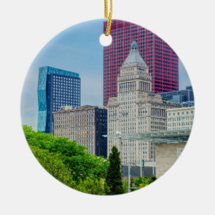 Adorno De Cerámica Edificios De Chicago