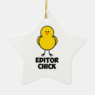 Adorno De Cerámica Editor Chick