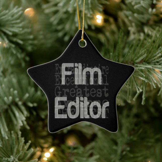 Adorno De Cerámica Editor de películas Extraordinario (Árbol)