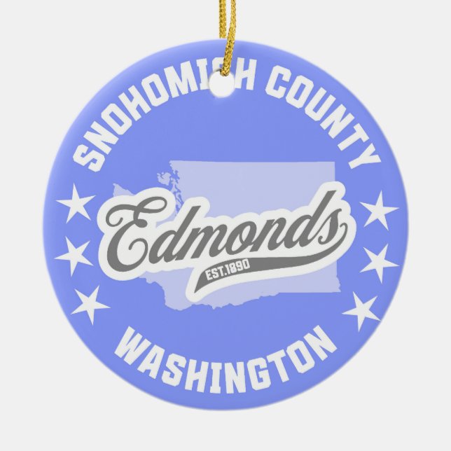 Adorno De Cerámica Edmonds, Washington (Frente)