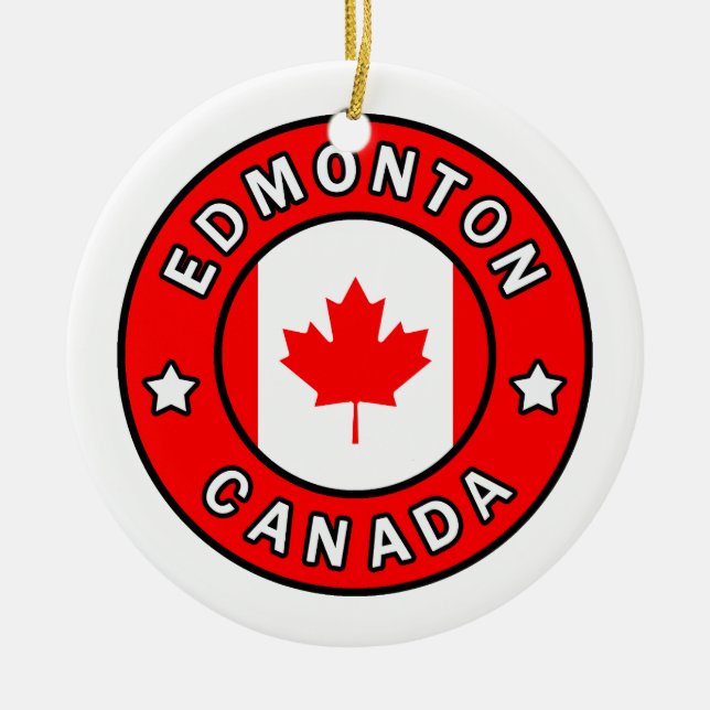 Adorno De Cerámica Edmonton Canada (Frente)