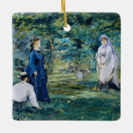 Adorno De Cerámica Edouard Manet - Un juego de croquet