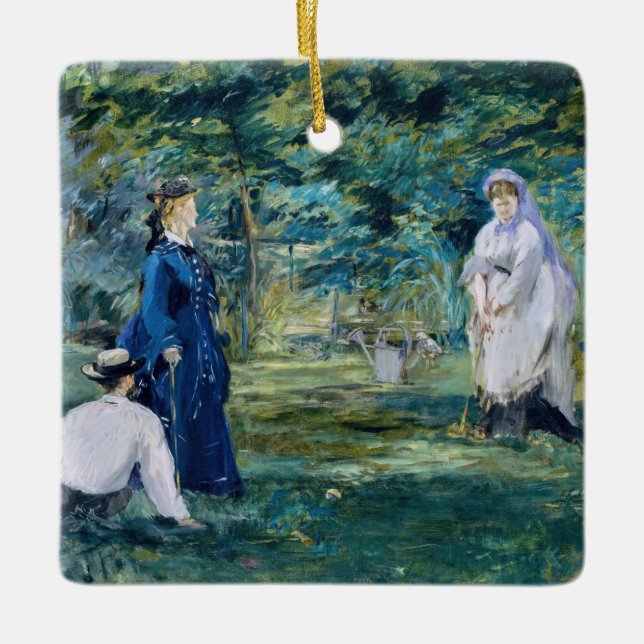 Adorno De Cerámica Edouard Manet - Un juego de croquet (Anverso)