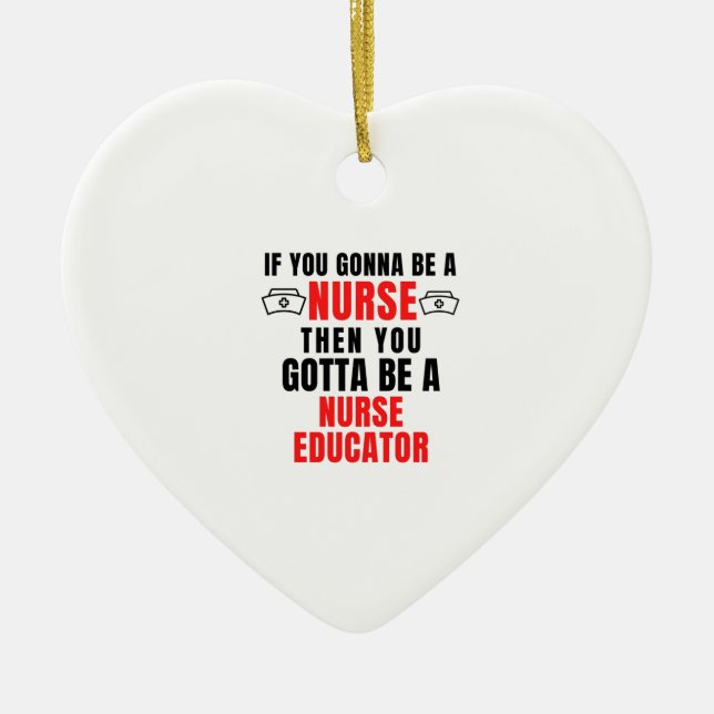 ADORNO DE CERÁMICA EDUCADOR DE ENFERMERAS (Frente)