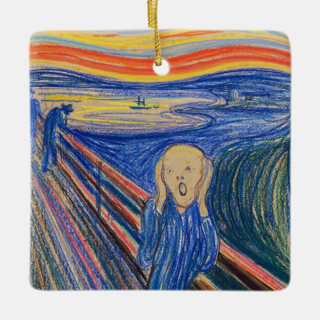 Adorno De Cerámica Edvard Munch - El Grito 1895 (Anverso)